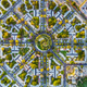 Illustration for article titled These Colorful Patterns Are Famous LA and NYC Neighborhoods From Above